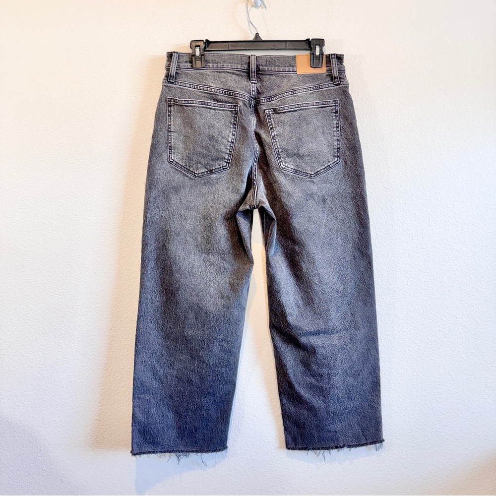 Madewell Gray Wide-Leg Crop Jeans - Picture 6 of 9